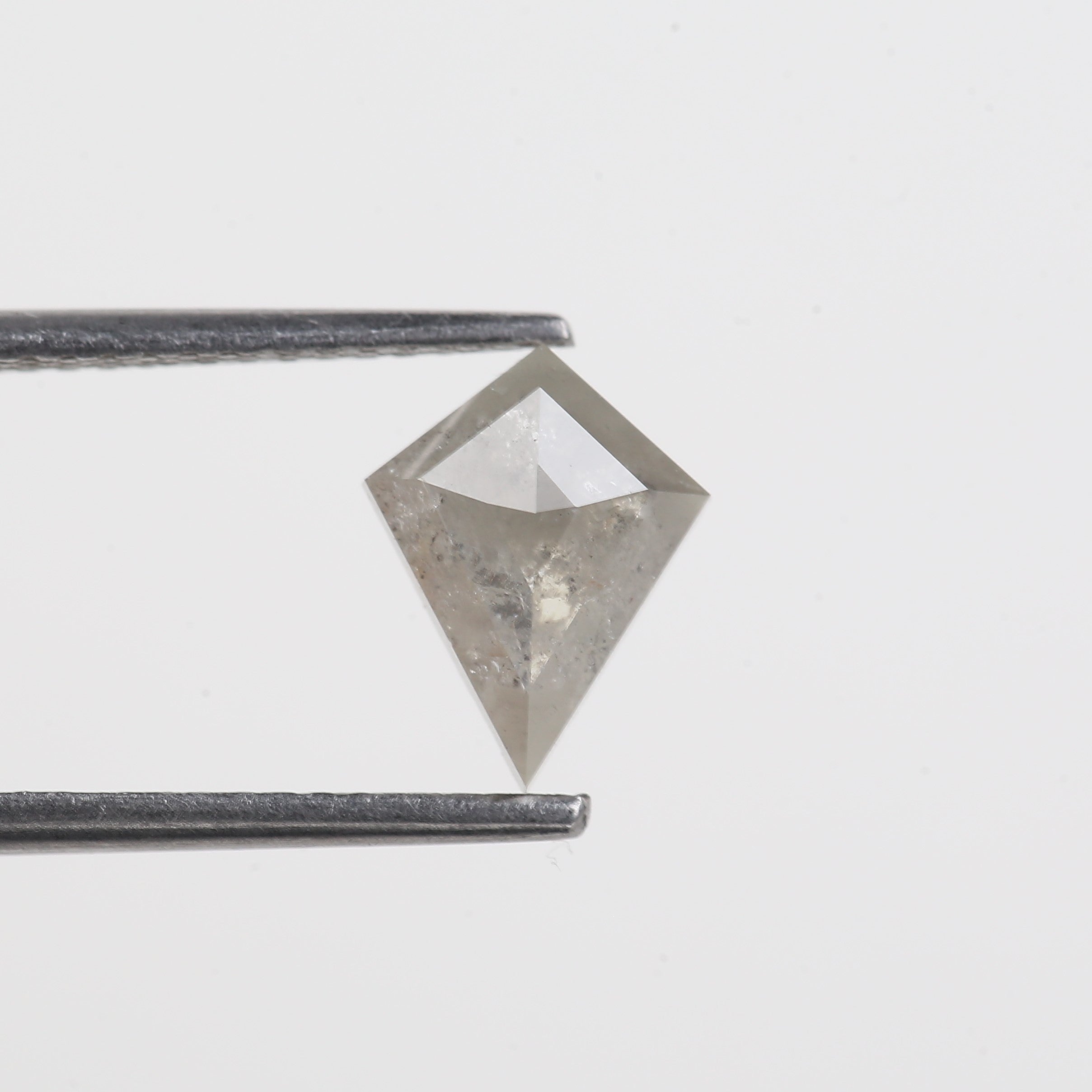1.15 Carat Natural Gray Loose Salt and Pepper Kite Cut Diamond 9.05 MM