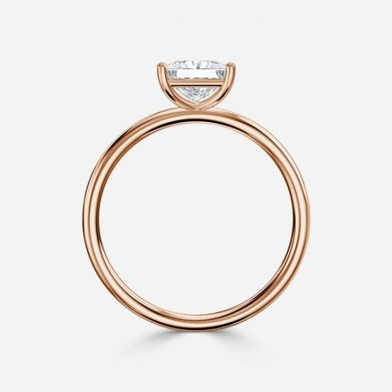 Bdaya Princess Solitaire Engagement Ring 14K / 18K Solid Gold