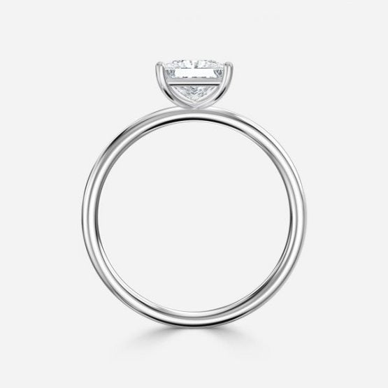Bdaya Princess Solitaire Engagement Ring 14K / 18K Solid Gold