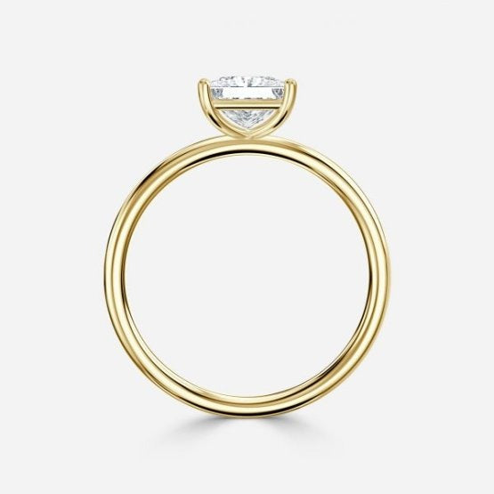 Bdaya Princess Solitaire Engagement Ring 14K / 18K Solid Gold