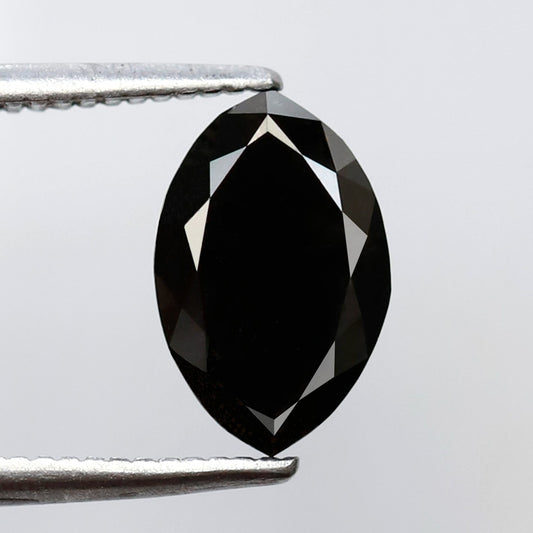 1.83 Carat Marquise Shape Black Diamond AAA Quality Diamond 9 MM Natural Loose Diamond - Blackdiamond