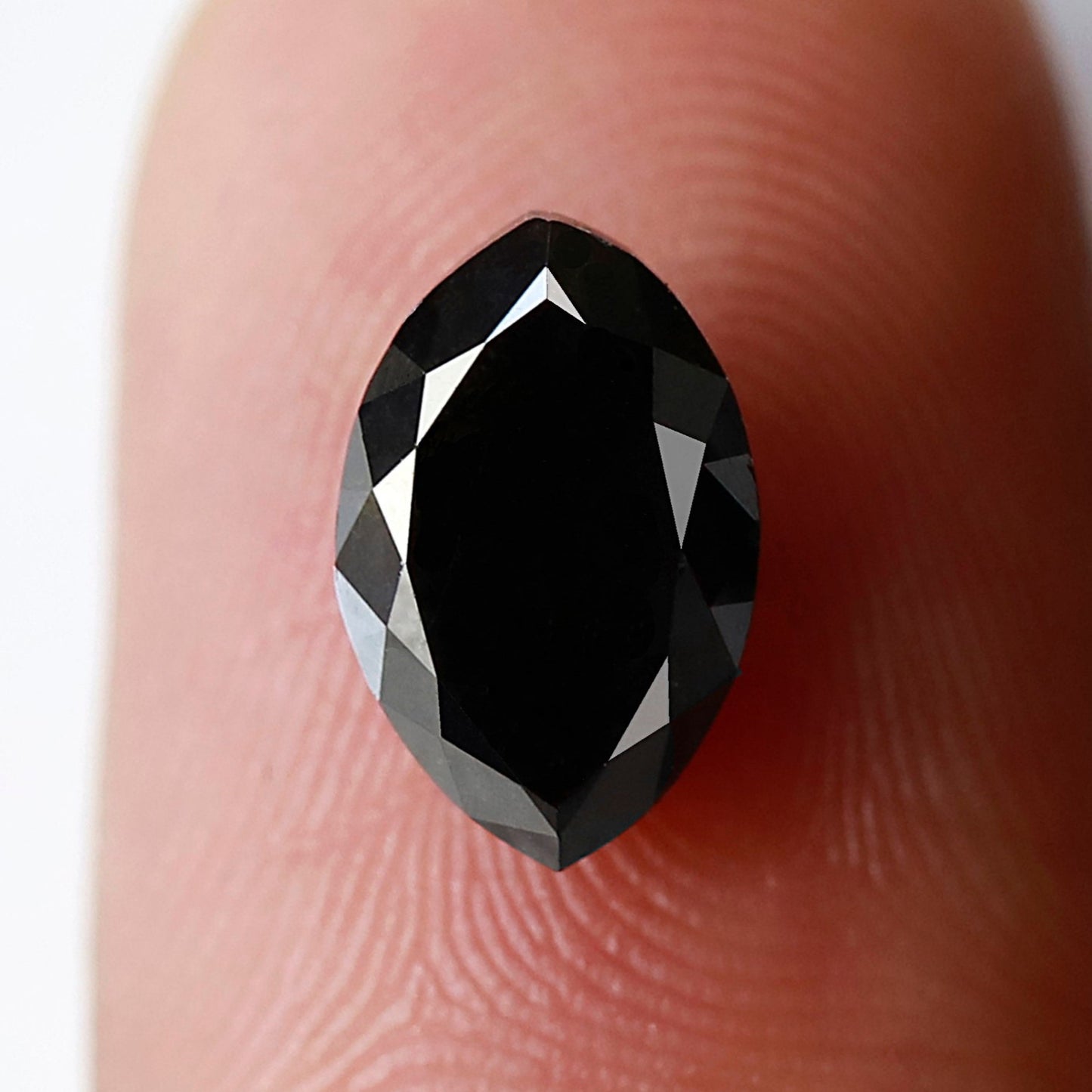 1.83 Carat Marquise Shape Black Diamond AAA Quality Diamond 9 MM Natural Loose Diamond - Blackdiamond