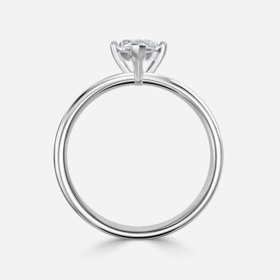 Deltic Marquise Solitaire Engagement Ring 14K / 18K Solid Gold
