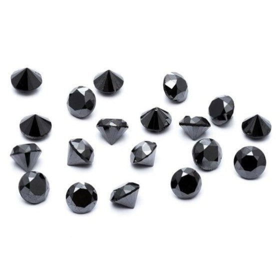 1 Carat 3 mm lot of Natural Black Diamonds Online For Hip Hope Jewelry - Blackdiamond