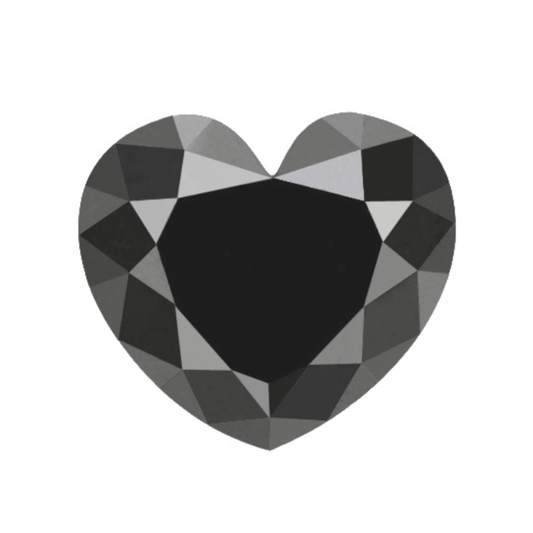 AAA Heart Shape Calibrated Natural Black Diamond For Ring Price/Piece