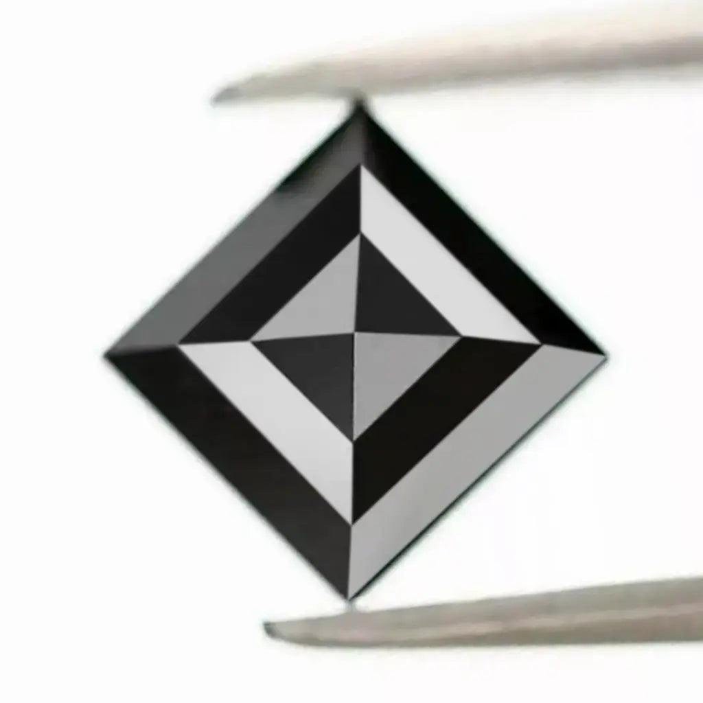 AAA Square Cut Calibrated Natural Black Diamond For Engagement Ring Price/Piece - Blackdiamond