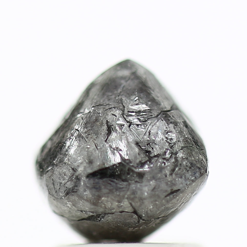 2.27 TCW Rough Crystal Octahedron Diamond Stone Natural Uncut Diamond - Blackdiamond