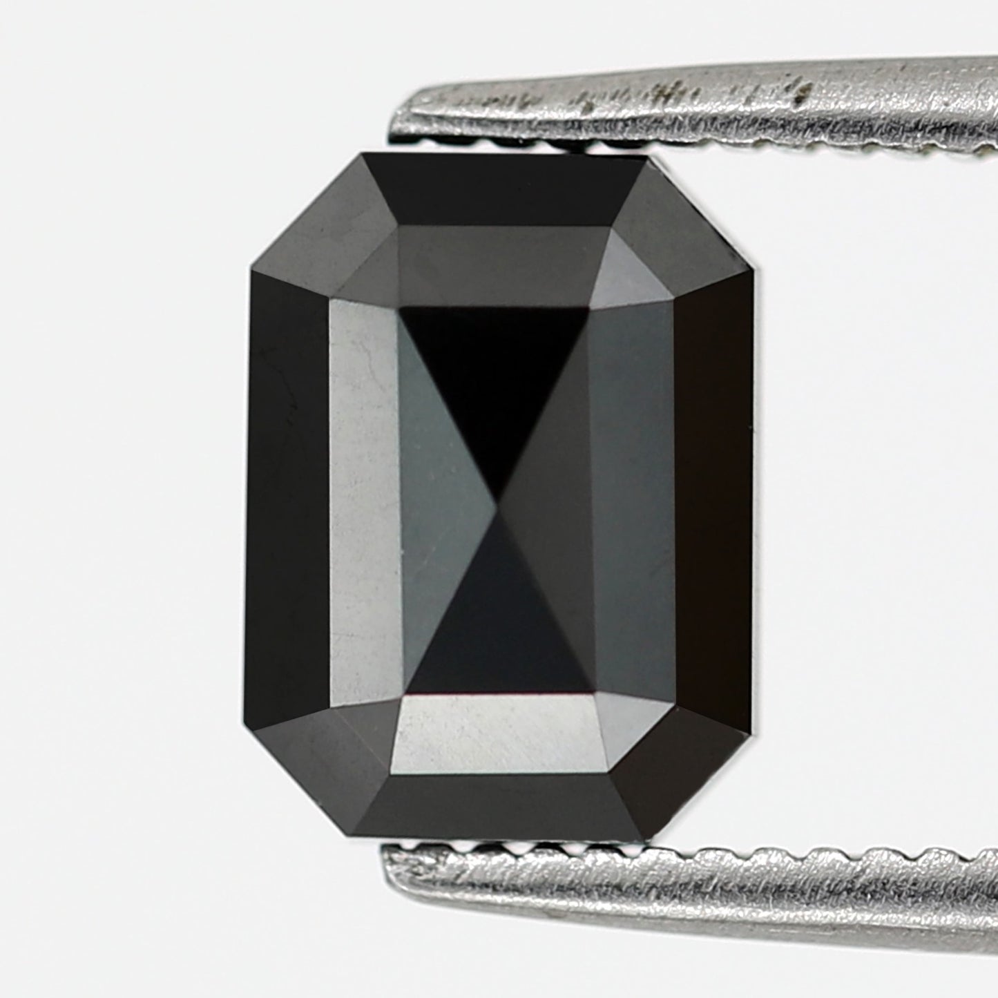 1.65 Carat Emerald Cut Ethically Sourced Black Natural Diamond For Design Solitaire Engagement Ring - Blackdiamond