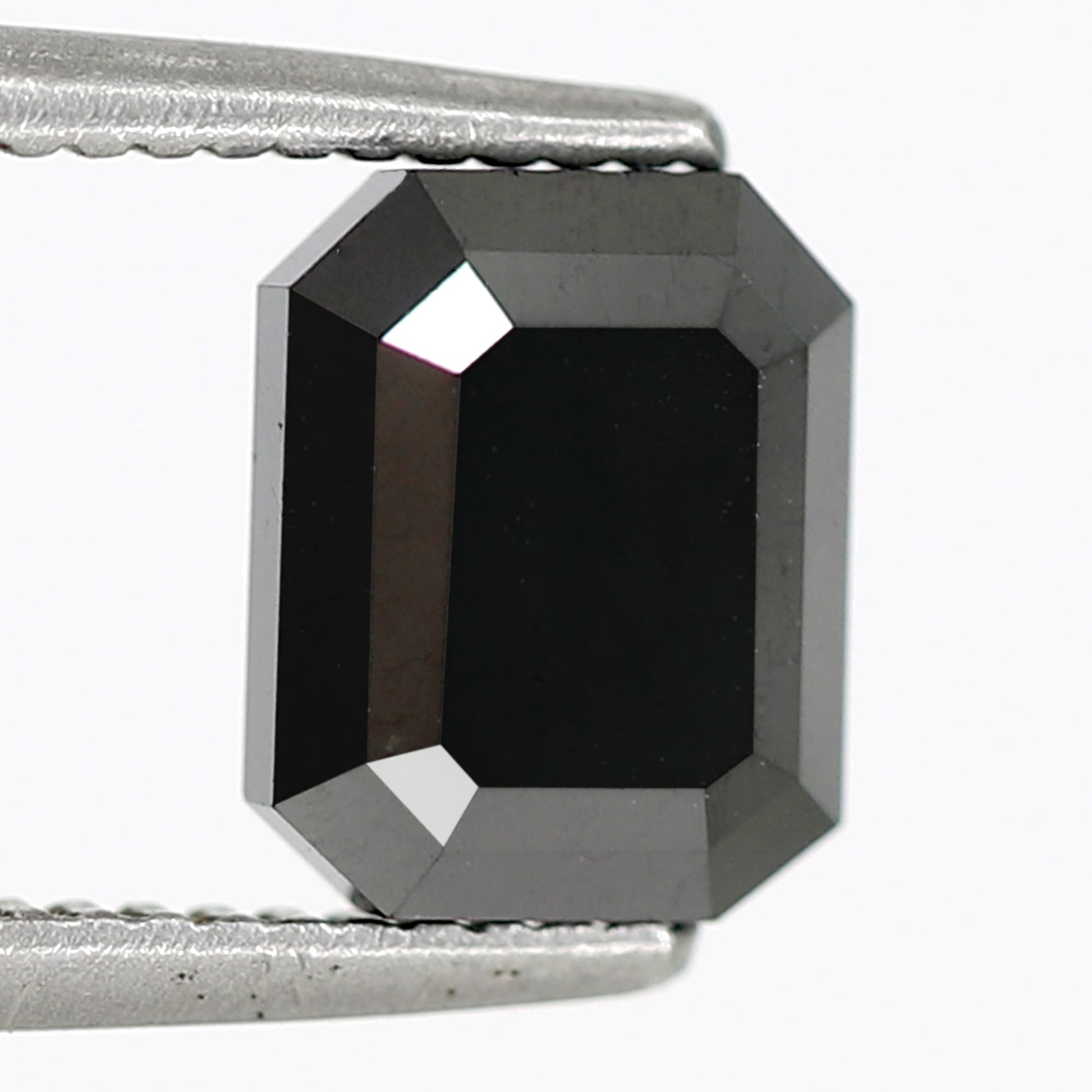 Black Diamond Emerald Cut Shape For Sale 1.67 Carat For Engagement Ring - Blackdiamond