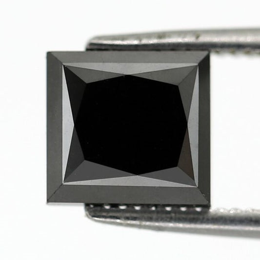 2.09 Carat Princess Cut Square Polished Back AAA Quality Loose Earth Mine Diamond Perfect For Unique Bridal Jewelry - Blackdiamond