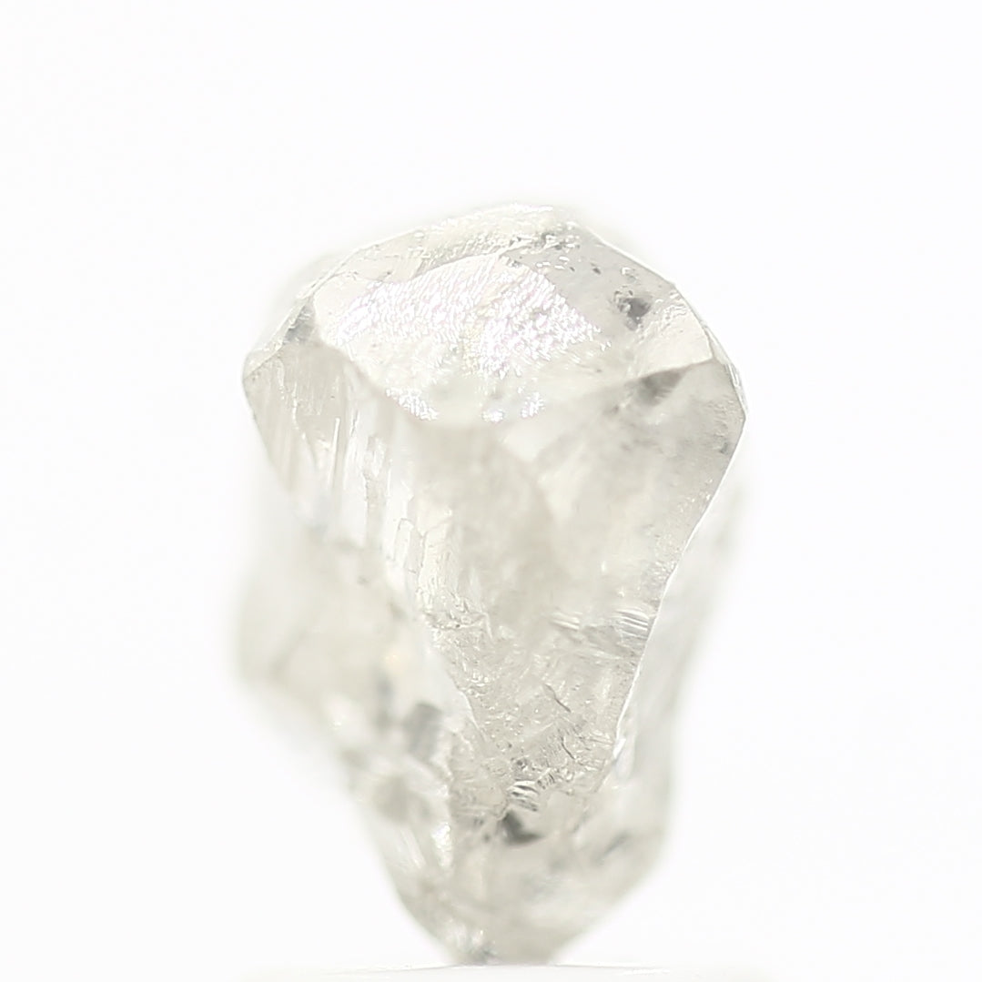 2.17 Carat Rough Diamonds White Uncut Raw Diamond 7.8 MM - Blackdiamond