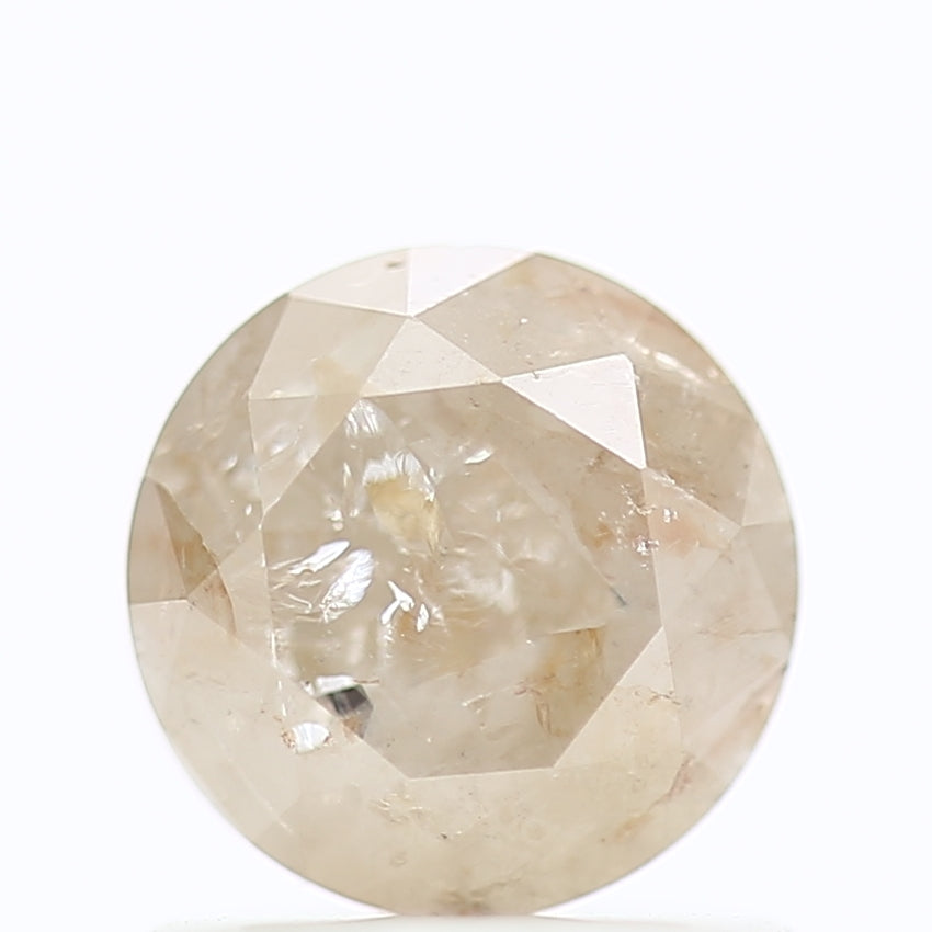 0.93 Carat Natural Icy Round Cut Salt And Pepper Diamond 5.91 MM