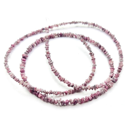 20 Carat Natural Pink Rough Diamond Beads 16" Strand Necklace Uncut Diamond Beads