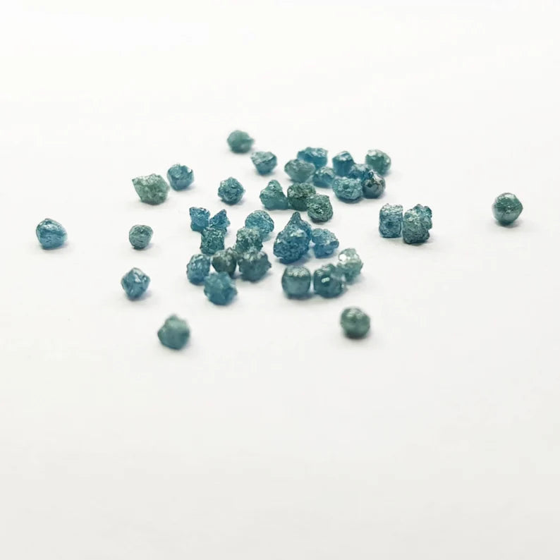 natural blue diamond beads