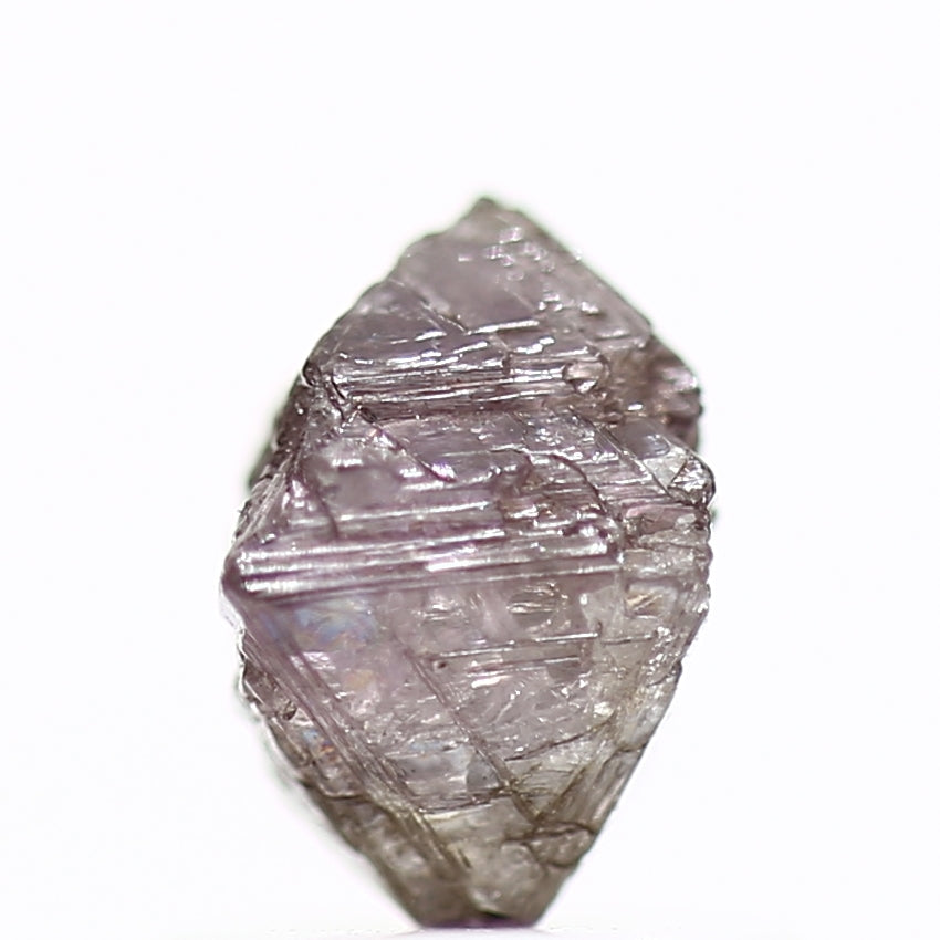 0.97 Carat Rare Purple Pink Octahedron Rough Raw Diamond 6.10 MM - Blackdiamond