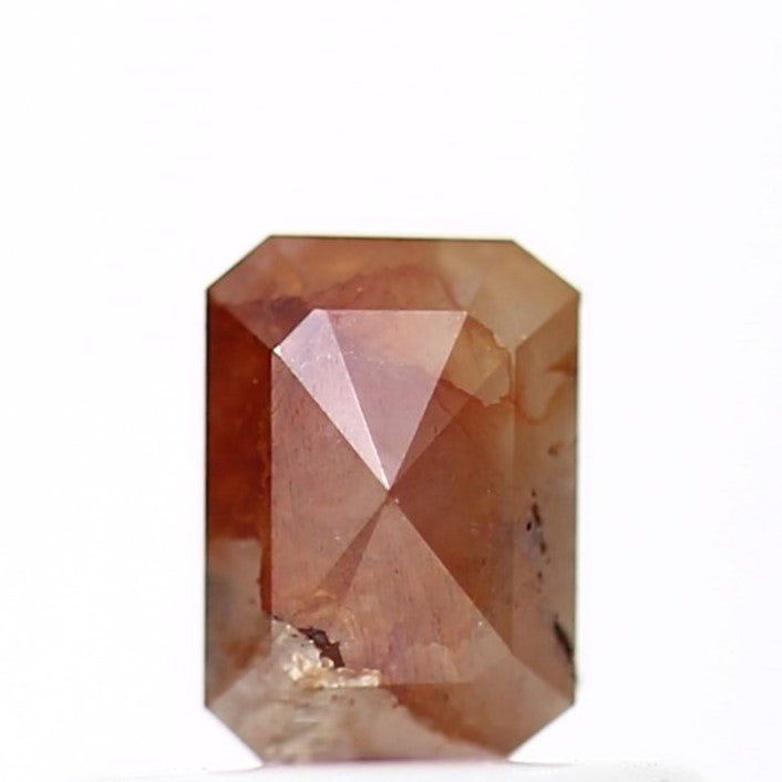 0.41 Carat 4.60 MM Natural Loose Orange Emerald Rustic Diamond - Blackdiamond