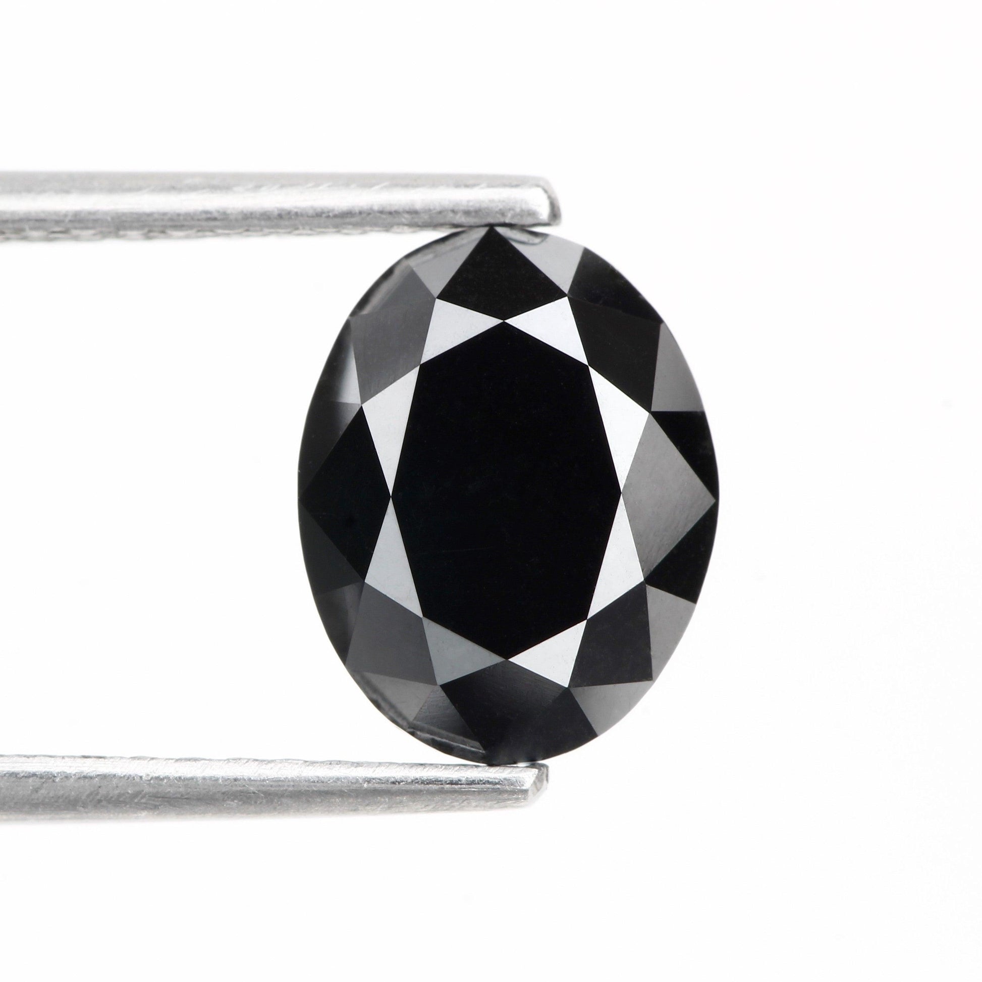 AAA Calibrated Oval Brilliant Cut Natural Fancy Black Diamond Price/Piece - Blackdiamond