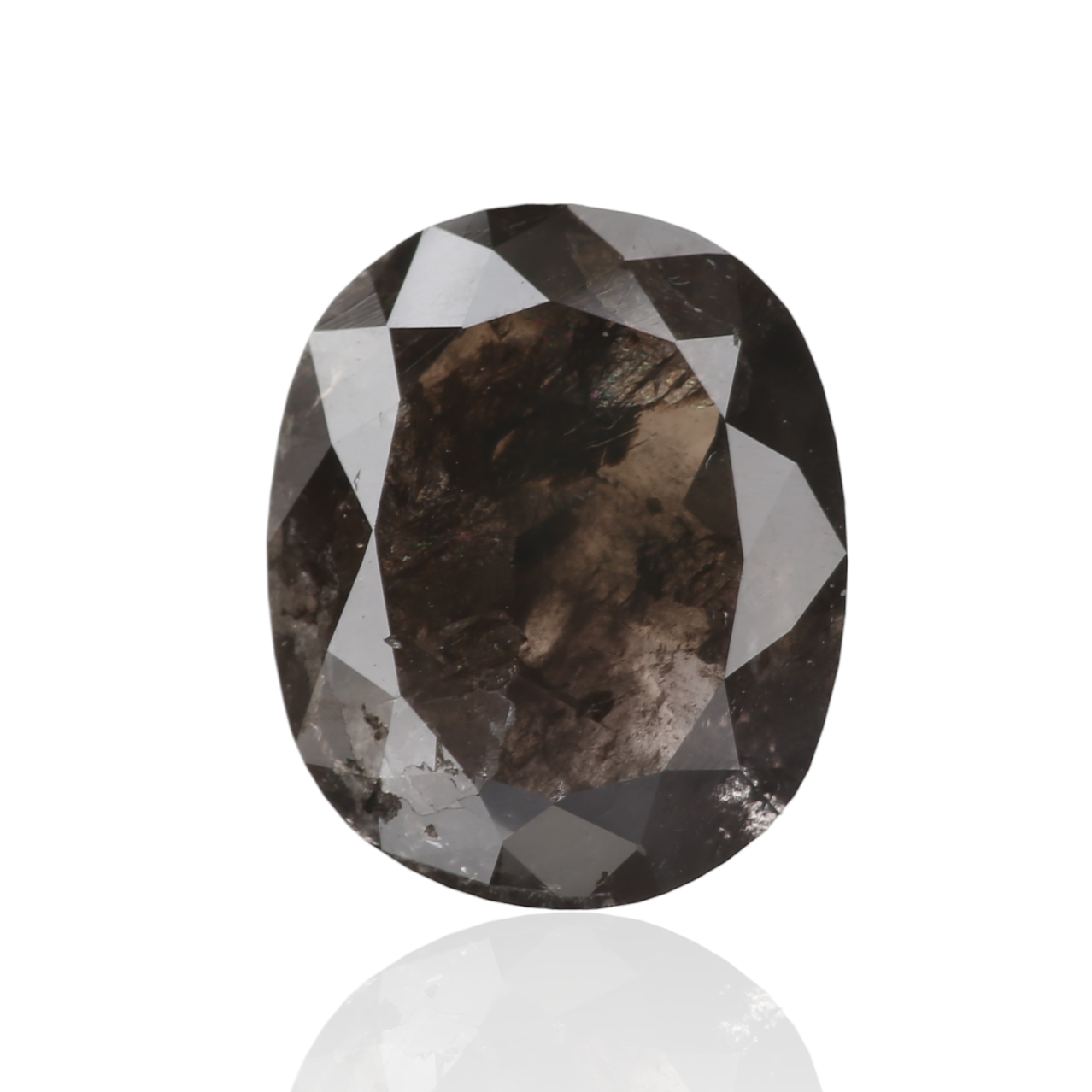 oval fancy purple brown natural diamond