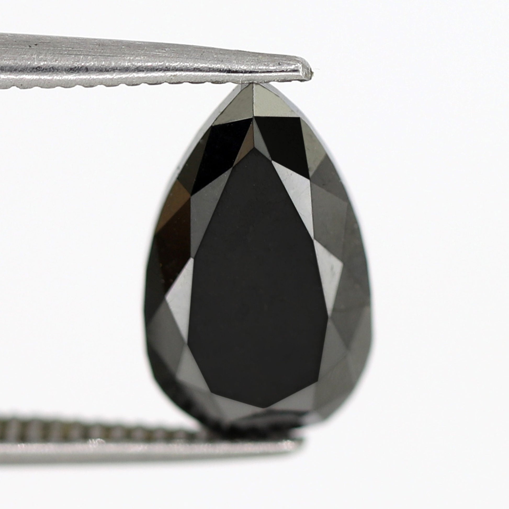 3 Ct Pear Shape Fully Polished Radiant Faceted Loose Black Natural Ethically Sourced Diamond For Engagement Ring - Blackdiamond