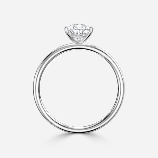 Bdaya Pear Solitaire Engagement Ring 14K / 18K Solid Gold