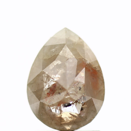 1.09 Carat Natural Diamond Pear Gray Rustic Diamond SDM266