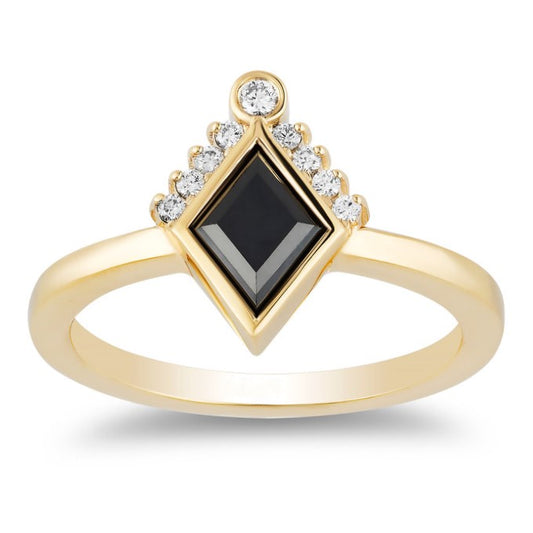 The Poder Black and White Diamond Ring - Blackdiamond