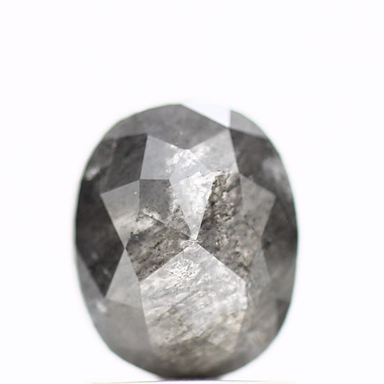 gray rose cut salt and pepper diamond