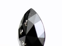 0.37 Carat Natural Rose Cut Fancy Black Pear Loose Diamond SDM932