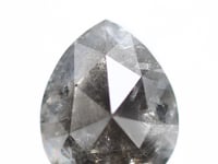 2 Carat Natural Fancy Gray Rose Cut Pear Diamond SDM960