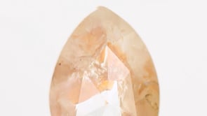 NATURAL PEACH ORANGE ROSE CUT PEAR DIAMOND 