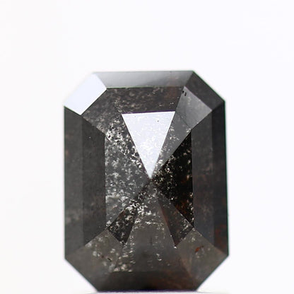 1.55 Carat 7.72 MM Fancy Black Diamond Emerald Shape