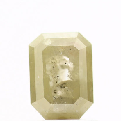 1.38 Carat 7.02 MM Natural Rustic Yellow Emerald Loose Diamond