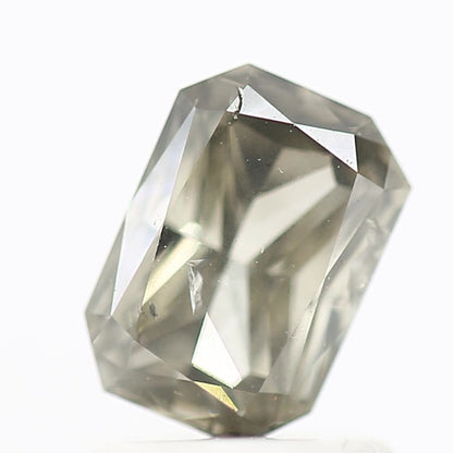 1.03 Carat 6.75 MM Fancy Gray Radiant Cut Natural Loose Diamond