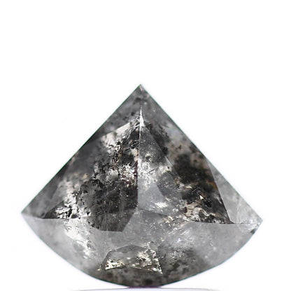 1.32 Carat Natural Loose Fancy Gray Trillion Cut Salt Pepper Diamond