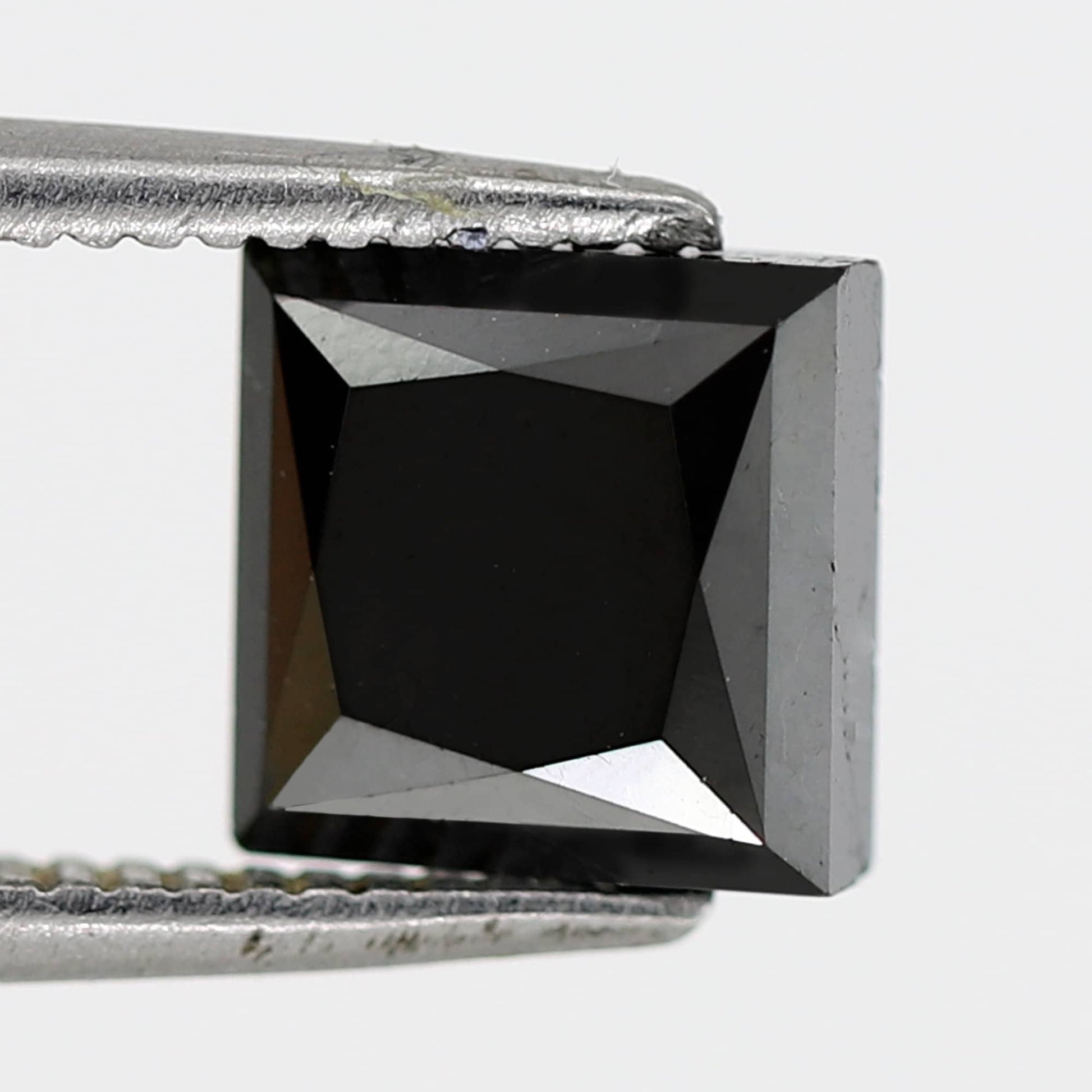 2.25 Carat Princess Cut Ethically Sourced Loose Black Diamond For Making Modern Design Custom Gold Ring - Blackdiamond