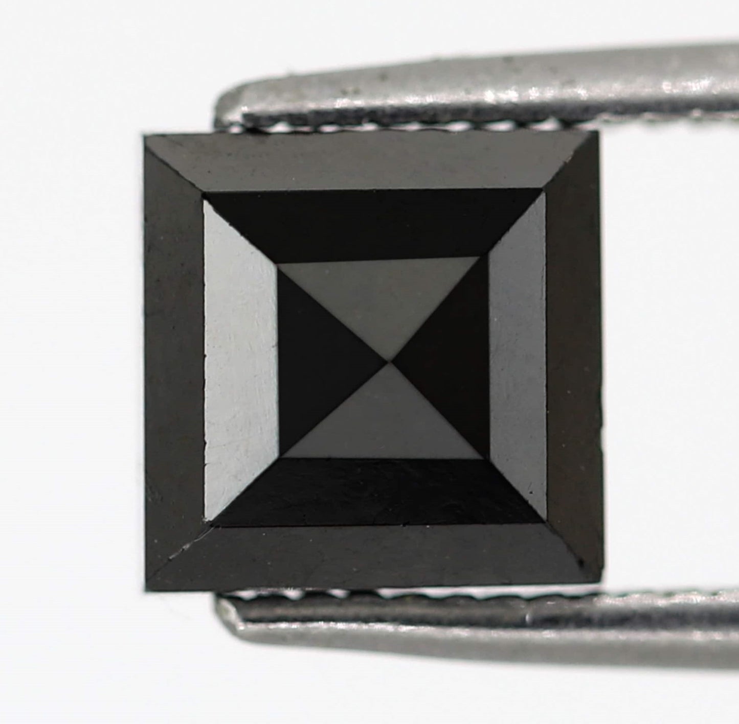 2.25 Carat Princess Cut Ethically Sourced Loose Black Diamond For Making Modern Design Custom Gold Ring - Blackdiamond