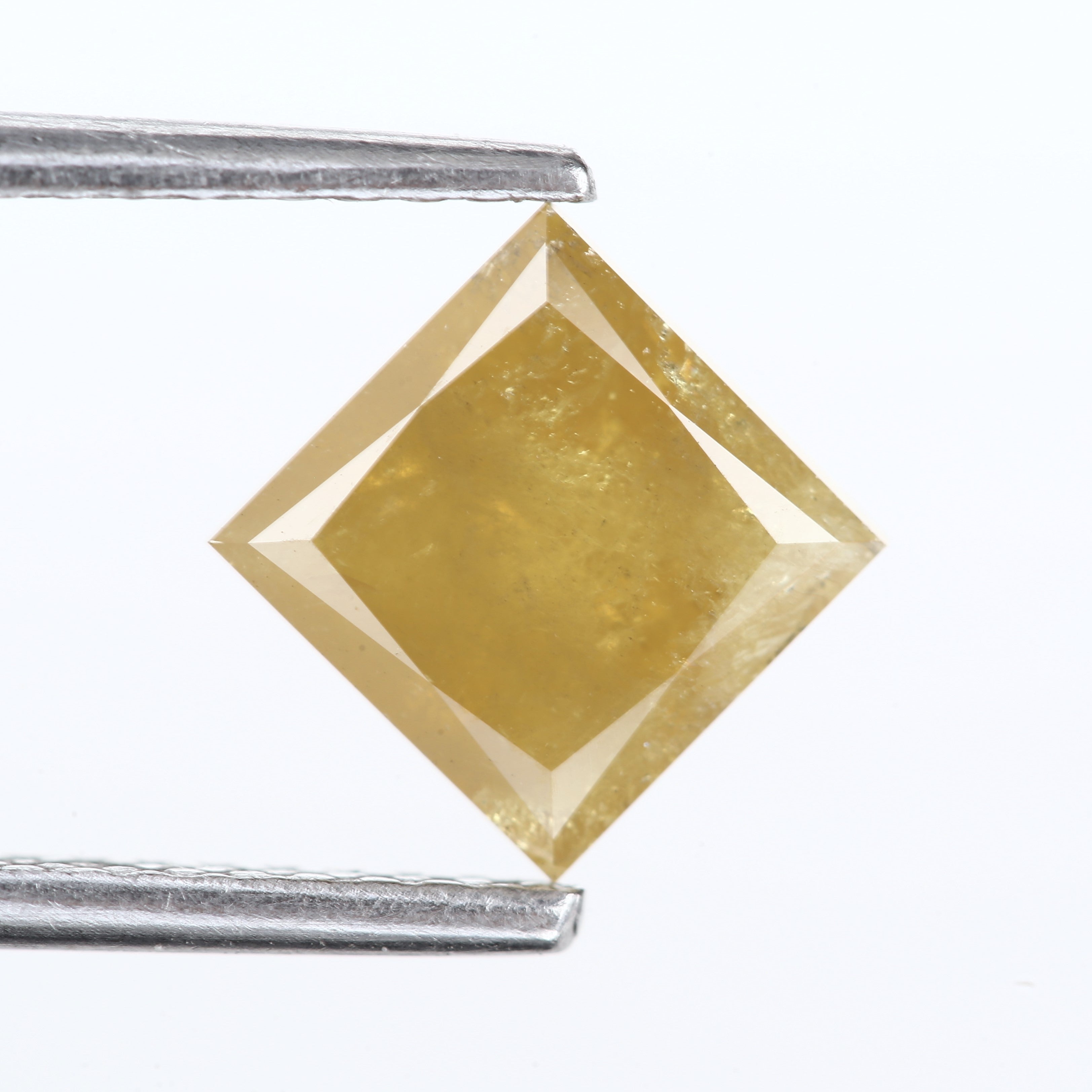 1.31 Carat Natural Princess Cut Fancy Yellow Diamond 6 MM