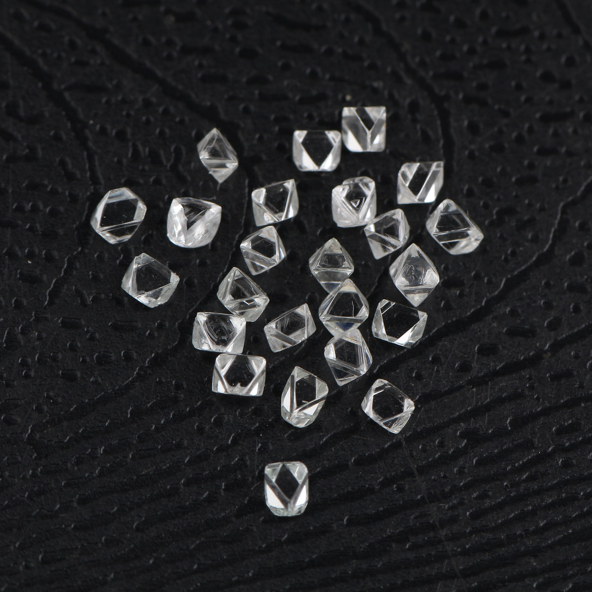 crystal raw white diamonds