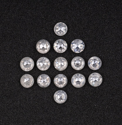 2.09 CT 2.9 To 3.1 MM Icy White Round Rose Cut Natural Loose Diamond