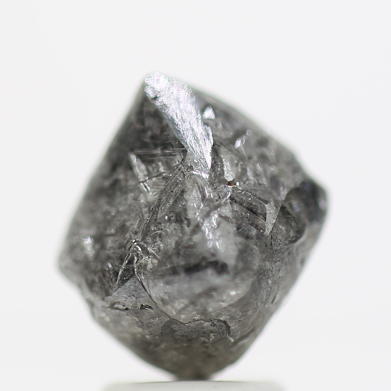 4.34 Carat Unpolished Rough Diamond Octahedron Crystalline Diamonds - Blackdiamond