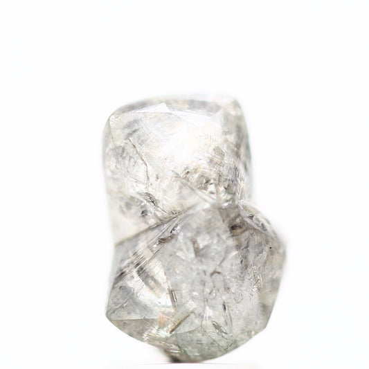 3.88 Carat Natural Loose White Raw Uncut Rough Diamond 9.80 MM - Blackdiamond