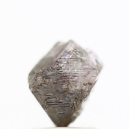 1.86 Carat Raw Diamonds Octahedron Purple Rough Diamonds 6 MM