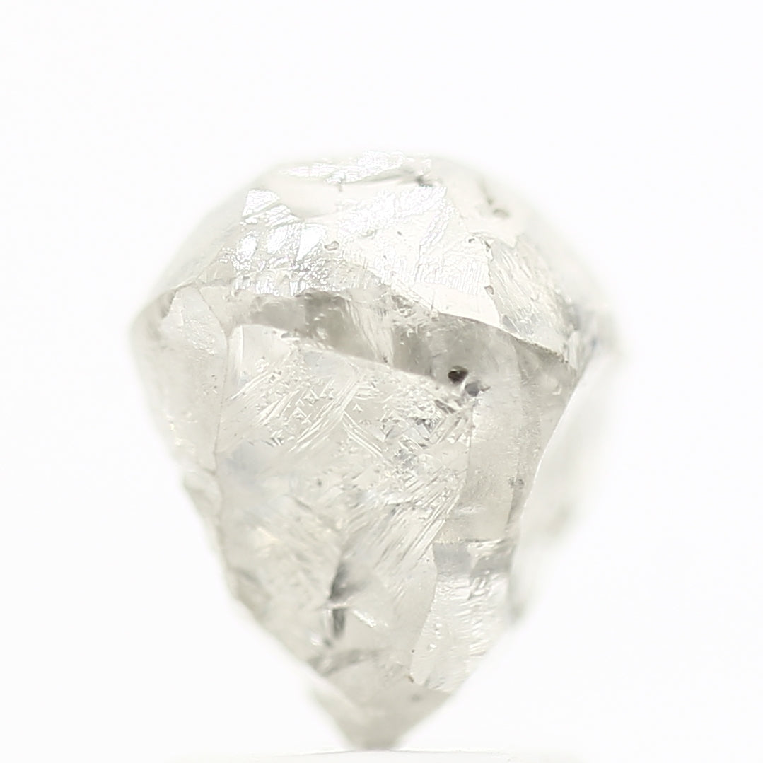 2.17 Carat Rough Diamonds White Uncut Raw Diamond 7.8 MM - Blackdiamond