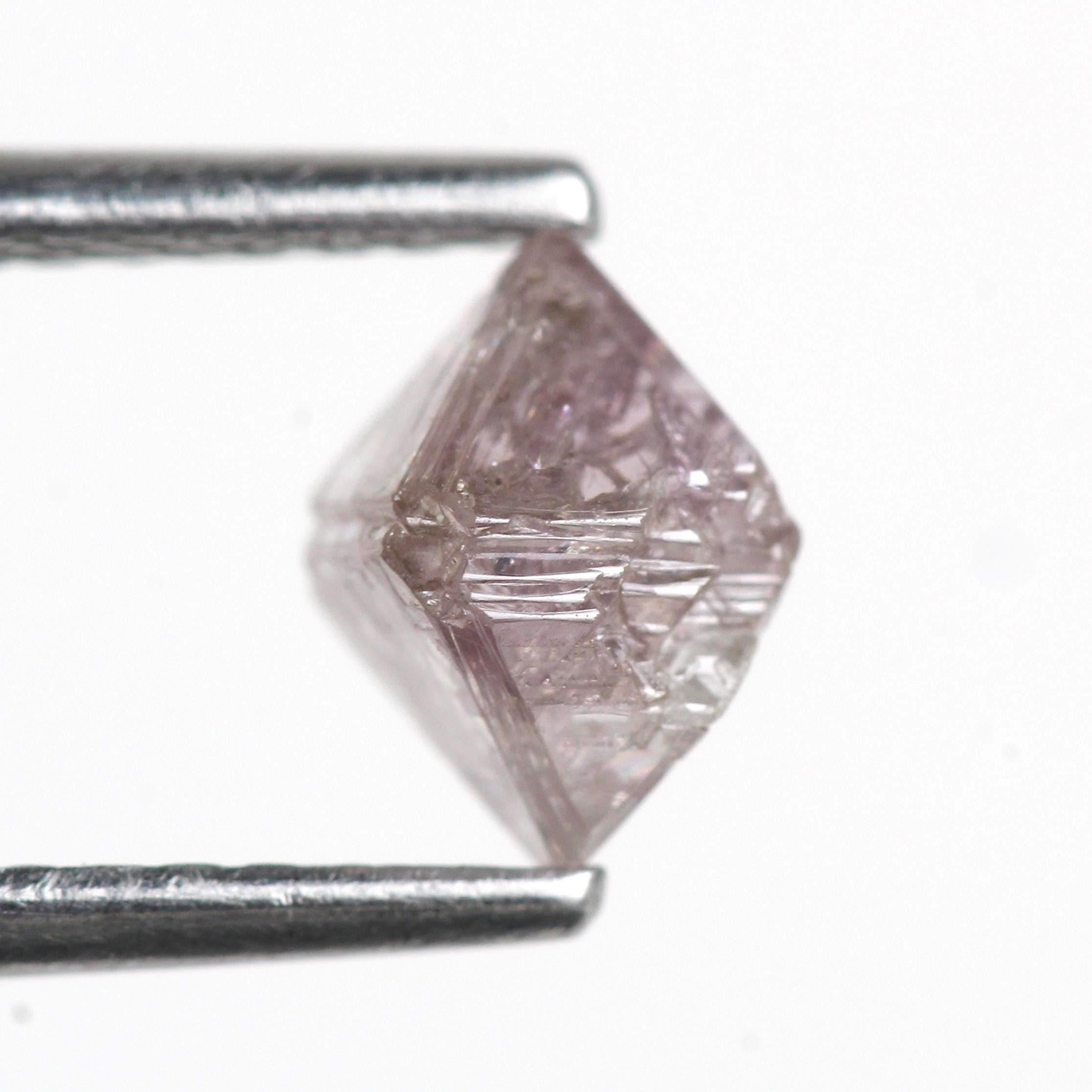 0.98 Carat Natural Rough Octahedron Fancy Purple Pink Raw Uncut Diamond 4.9 MM