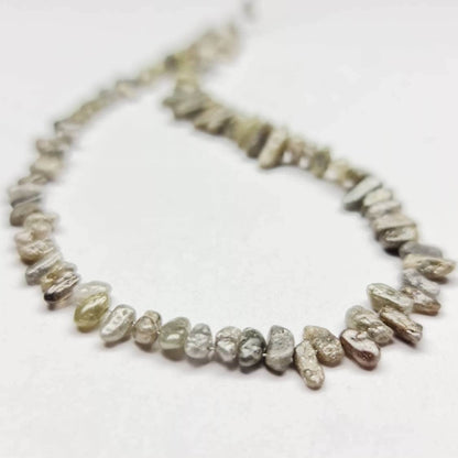 20 Carat Natural Loose Unique Diamond Rough Beads Necklace