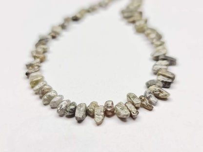 20 Carat Natural Loose Unique Diamond Rough Beads Necklace