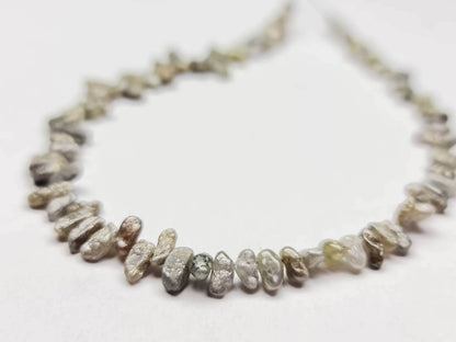 20 Carat Natural Loose Unique Diamond Rough Beads Necklace