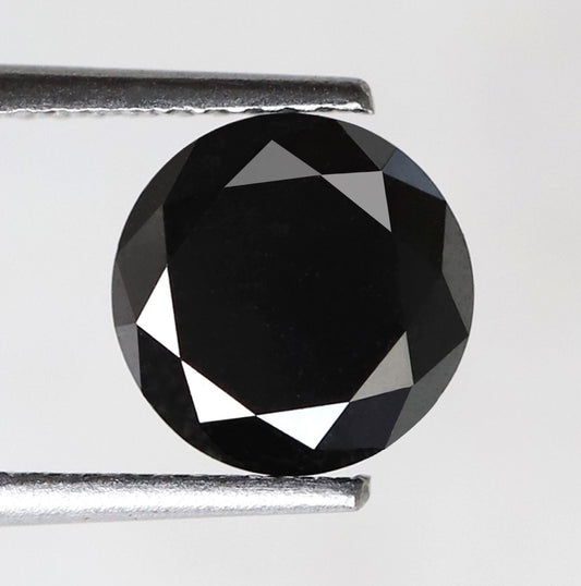 2.50 Carat Natural Black Diamond Round Shape For Sale At Wholesale Price
