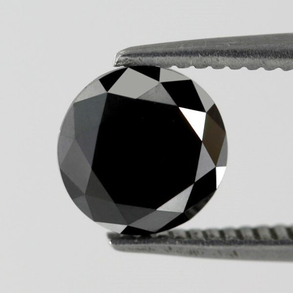 1.20 Carat Natural Loose Diamond Stunning Black Full Cut Multi Faceted Brilliant Cut AAA Quality Perfect For Making Custom Ring - Blackdiamond