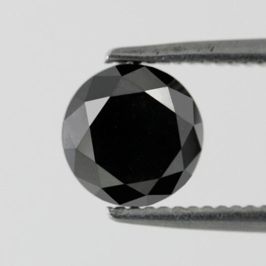 1.20 Carat Natural Loose Diamond Stunning Black Full Cut Multi Faceted Brilliant Cut AAA Quality Perfect For Making Custom Ring